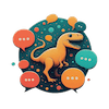 Dinosaur Chat Logo